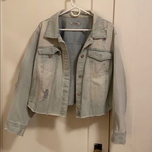 Faded Jean Jacket (plus-size)